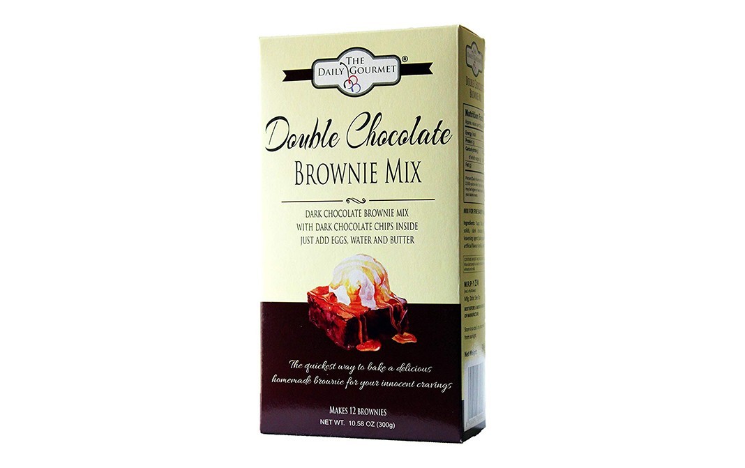 The Daily Gourmet Double Chocolate Brownie Mix   Pack  300 grams